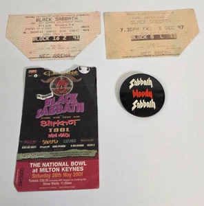 BLACK SABBATH Ticket NEC Dec 97 + 99 Millenium + Leaflet + Badge Ozzy Osbourne - Bild 1 von 9
