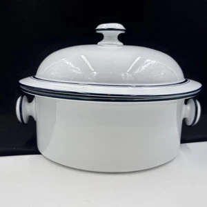 Cazuela redonda Dansk Bistro Christianshavn azul 3 cuartos 11" plato para hornear con tapa - Imagen 1 de 21