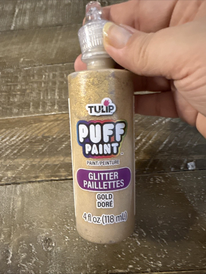 Tulip Dimensional Fabric Paint 4oz Glitter Gold 41301