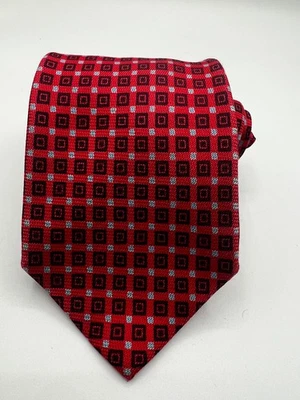 Галстук стойка мужской галстук галстук 100% шелк сделано в Италии геометрический W: 3,75» L:60» - Изображение 1 из 4