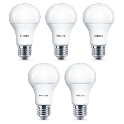 5x Philips LED Frosted E27 75w Warm White Edison Screw Light Bulbs Lamp 1055Lm - Image 1 of 3