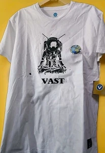 Neu Vast Herren Grafik T-Shirt Medium Surfer Yogi Space B15 Neu mit Etikett Streetwear - Bild 1 von 6