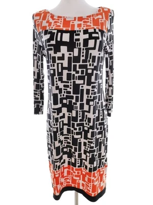 Collection Debenhams  Größe 14 (42) Schwarz Midi Shift Kleid Manche 3/4 - Bild 1 von 4