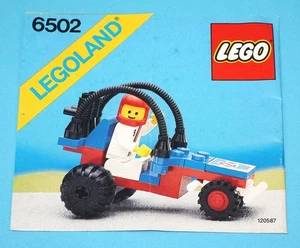 LEGO 6502 CLASSIC TOWN TURBO RACER ORIGINAL SPARE INSTRUCTIONS 1980s LEGO GROUP - Picture 1 of 5