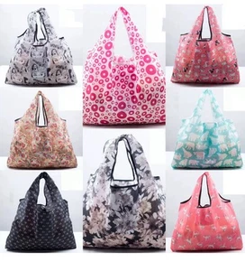 Borsa XXL Eco Lavabile Riutilizzabile - Pieghevole con Portamonete | Stampe Assortite - Foto 1 di 32