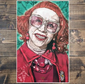 Weapons Aunt Gladys 11x17 Art Print  Signed by Artist Chris Oz Fulton! - Picture 1 of 3