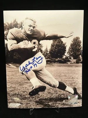 Yale Larry HOF Detroit Lions 8x10 Autographed Signed Photo TriStar COA - Image 1 of 3