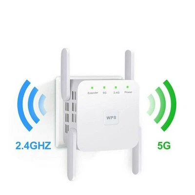 1200Mbit/s WLAN Repeater Router Range WiFi Wireless Signal Verstärker Booster - Bild 1 von 4