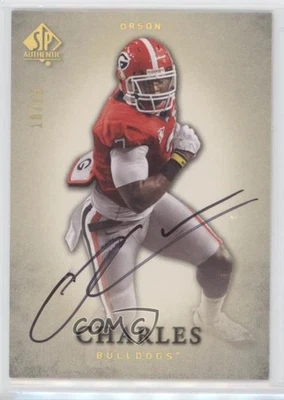 2012 SP Authentic Gold Auto /15 Orson Charles #78 Rookie Auto RC - Image 1 of 2
