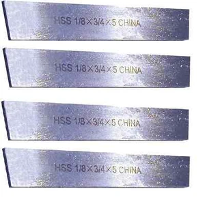 4 piezas 3/32 x 1/2 x 4-1/2" 5% COBALTO CUCHILLAS DE CORTE, BISELADAS - Imagen 1 de 1