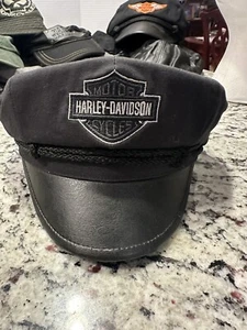 Harley Davidson Vintage Bar & Shield Motorcycle Cotton Captains Hat - Picture 1 of 8