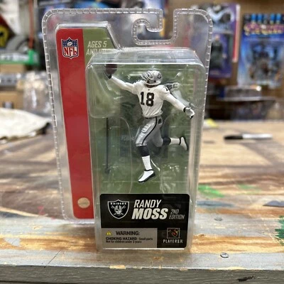 Camiseta deportiva McFarlane Sportspicks Vegas Raiders Randy Moss 2005 segunda edición 3" blanca  Foto 1 de 3