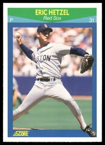 1990 Score Rising Stars Eric Hetzel Boston Red Sox - Picture 1 of 2