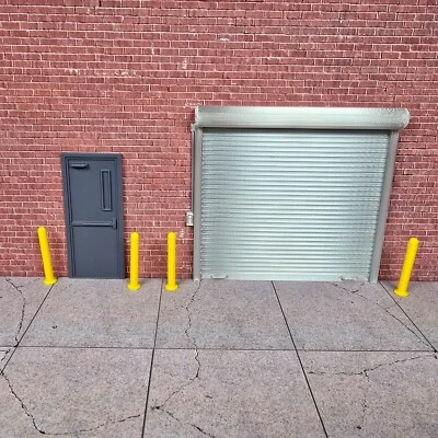 Juego Modelo Puertas Tienda Plateado Escala 1/24 Diorama Garaje Accesorio Foto 1 de 4