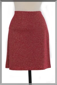 St John Knits Shimmer Skirt Dark Rosebud Multi/Crystals Size 16 MSRP $695 - Imagen 1 de 4