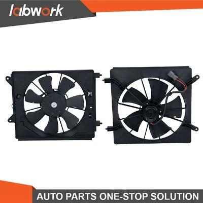 Labwork 2pcs Radiator Cooling Fan Assemblies For Honda Element 2007-2010 2011 - Image 1 of 4