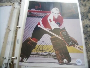 BERNIE PARENT--FOTO AUTOGRAFIADO 8X10-FLYERS PORTERO Y MIEMBRO DEL SALÓN DE LA FAMA - Imagen 1 de 2