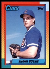 1990 TOPPS TRADED SHAWN BOSKIE CHICAGO CUBS #10T