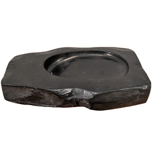 Japanese Natural Black Stone Calligraphy Painting Inkstone Suzuri Japan - Picture 1 of 24