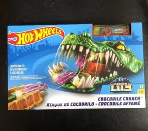 New Hot Wheels Crocodile Crunch Black Car Launcher Toy Girl Boy ages 4+ - Picture 1 of 3