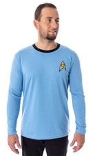 Star Trek The Original Series Men's Costume Long Sleeve Shirt - Kirk, Spock