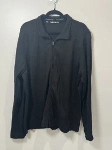 Cutter & Buck Mens Black Full Zip Black Ribbed Size 3XL LCK05895 - Picture 1 of 10