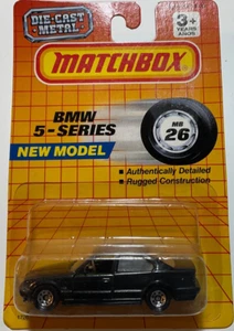 1990 Matchbox BMW 5-Series Black #MB26 - Picture 1 of 2