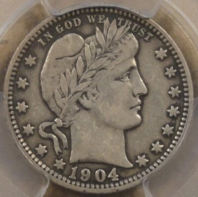 1904-O Barber Quarter 25c PCGS Certified VF30 - Image 1 of 4
