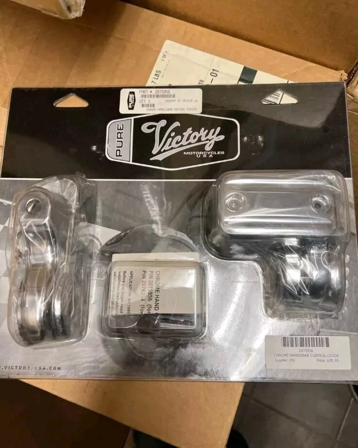 Хромированные крышки управления рулем Victory для стержней 1 дюйм No2875956 - Изображение 1 из 1