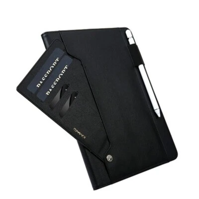 CMAI2 Leather Card Slots Case w/Stylus Holder for iPad Mini 1/2/3/4/5 BLACK - Image 1 of 2