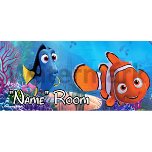 Disney Finding Nemo Personalised Bedroom Door Sign - Any Text (2)