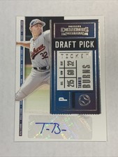 2020 Panini Contenders Draft Pick Ticket 2 Tanner Burns #DPT2-TB Auto