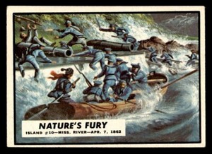 1962 Topps Civil War  #15 Nature's Fury EX *d2