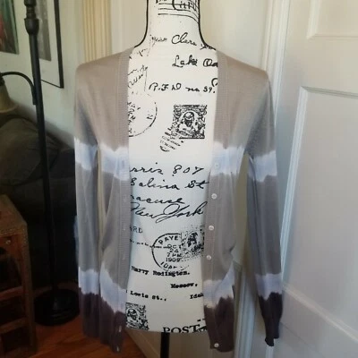 Dolce & Gabbana Tan to Brown Ombre Lightweight Cardigan Sz XS - Изображение 1 из 4