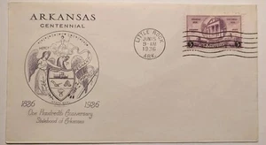 JUNE 15, 1936 Arkansas Centennial Little Rock ARK. FDC #782 - Picture 1 of 2