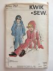 Vintage Kwik Sew 757 UNCUT Sewing Pattern Boys Girls Ski Suit Snow Pants Jacket