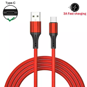 USB TYPE C Charging Cable Fast For Samsung S8 S9 S10 S20 A50 Data Cable 1m/1.5m/2m - Picture 1 of 10
