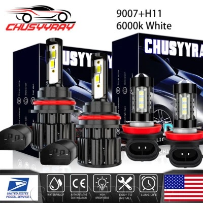 Para Para Suzuki SX4 2008 2009 2010-2012 9007+H11 Faros LED+Bombillas antiniebla Foto 1 de 4