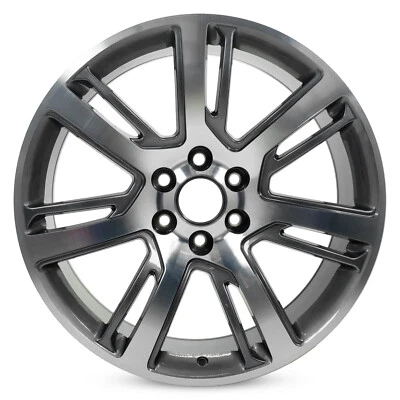 For Cadillac Escalade ESV OEM Design Wheel 22" 15-20 Machined Grey Rim 4738 - Image 1 of 4