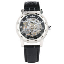 Winner Mens Automatic Mechanical Watch Roman Numerals Skeleton Dial Watches