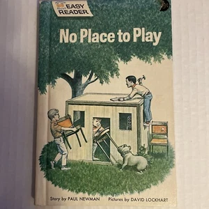 VTG 1969 “No Place To Play” Paul Newman Wonder Easy Reader Hardcover 1st Ed - Foto 1 di 13
