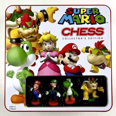 Super Mario Chess Collector's Edition 32 Game Pieces, Booklet, Board, Metal box - Image 1 of 4