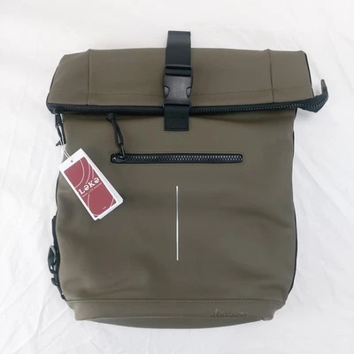 Leke Lekeinchi Rolltop Backpack Freizeit Rucksack - Kunstleder - NEU & UNBENUTZT - Bild 1 von 4