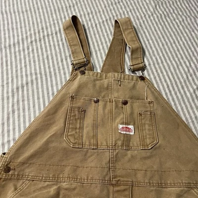 "ROUND HOUSE - Mono vaquero vintage para hombre cintura 48"" EE. UU. Duck tostado" Foto 1 de 4