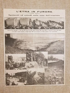 Der Ausbruch des Vulkans Ätna 1923 Gemeinde Celle Sizilien - Bild 1 von 1