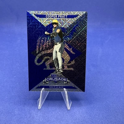 2025 Panini Crusade Cooper Pratt Blue Mojo #20 - Milwaukee Brewers - Image 1 of 2