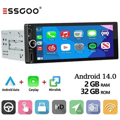 Android 14 6.86" Autoradio Carplay GPS Navi WIFI 2+32G Touchscreen BT FM SWC USB - Immagine 1 di 4