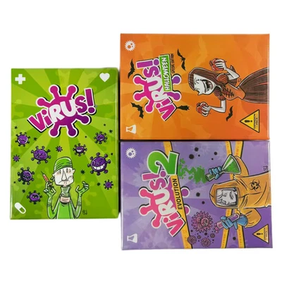 Virus Card Game Complete Set (Virus Game, Virus 2 Evolution, Virus Halloween) - Image 1 of 4