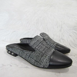 Marc Fisher Women's Analise Mule Slip on Black Silver Studded Heel Shoes size 7M - Picture 1 of 6