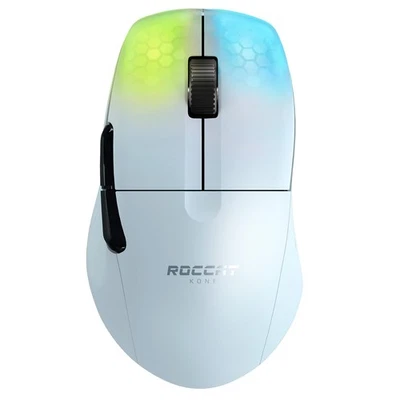 ROCCAT Gaming Mouse Kone Pro Air Wireless 2.4GHZ/BLUETOOTH White/White/White Hop - Image 1 of 4